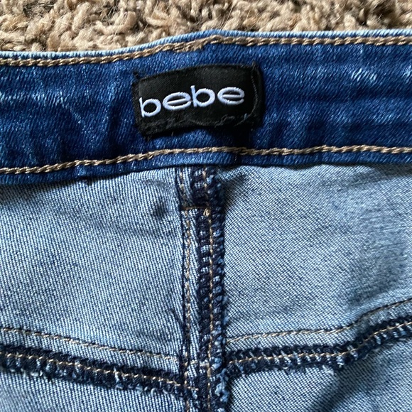 Bebe Blue Skinny Jeans Classic Style - Picture 3 of 5